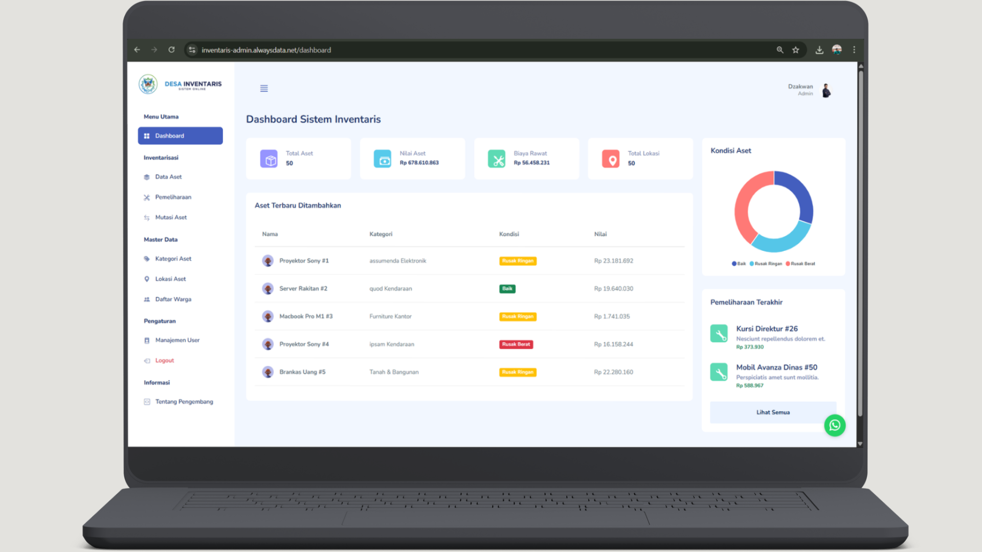 Sistem Inventaris Desa